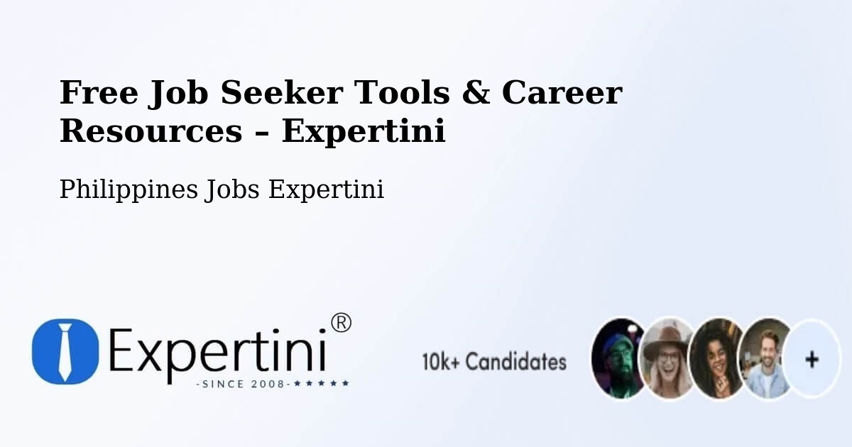 Free Job Seeker Tools & Career Resources – Pitogo - Pitogo, Philippines Jobs Expertini